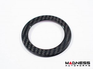 Maserati Ghibli Interior Trim - Carbon Fiber - Start Stop Button Trim Cover - Feroce Carbon